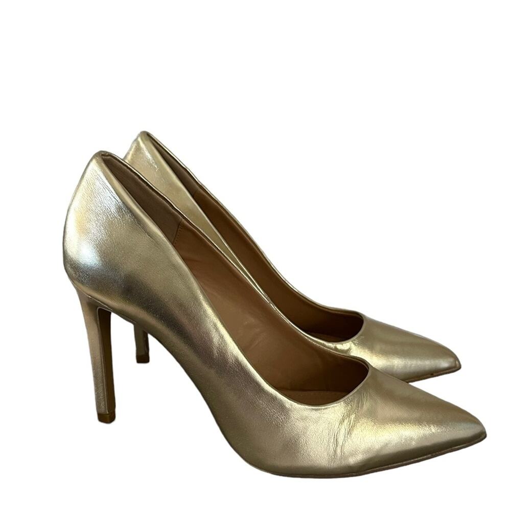 Madison‎ Pump gold Metallic size size 9.5 4” heels stilettos new never worn - Picture 6 of 9